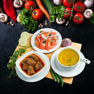 গরুর লাল ভুনা ভোজ সেট