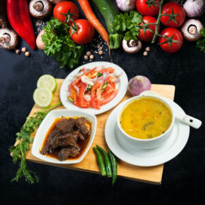 গরুর কালো ভুনা ভোজ